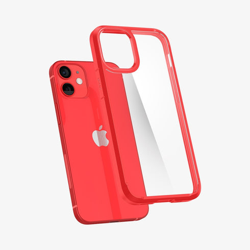ACS01618 - iPhone 12 Pro Max Case Ultra Hybrid in crystal clear showing the back